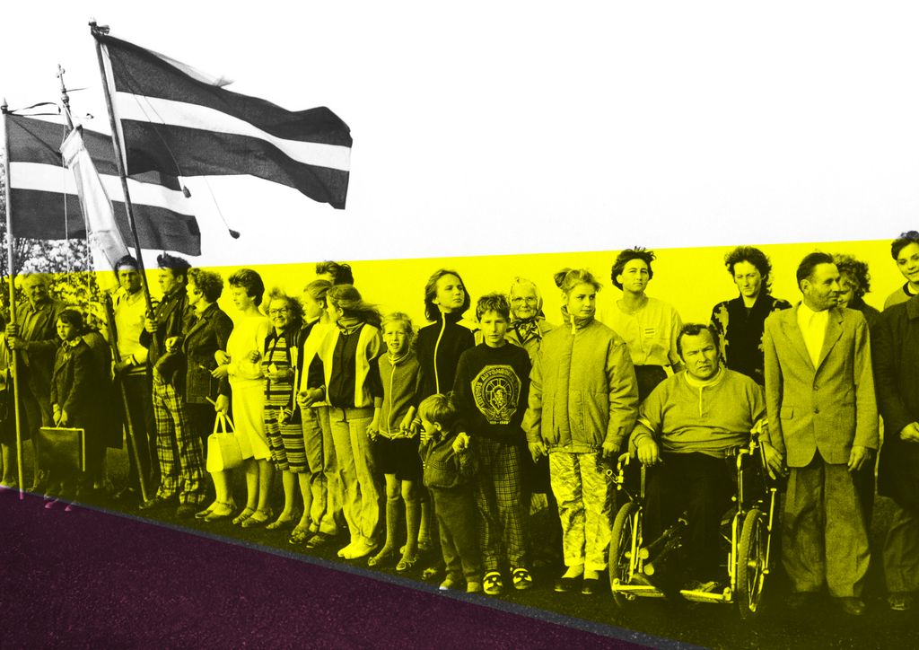 Мирные протесты-1989: люди (на)против стены, Страны Балтии. 23 августа 1989 года, акция Балтийский путь — discours.io
