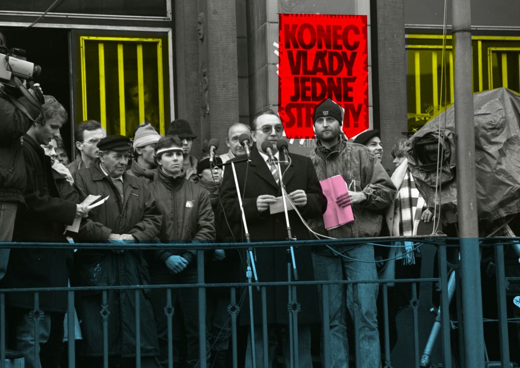Мирные протесты-1989: люди (на)против стены, Чехословакия. 27 ноября 1989 года, общенациональная забастовка против однопартийности — discours.io
