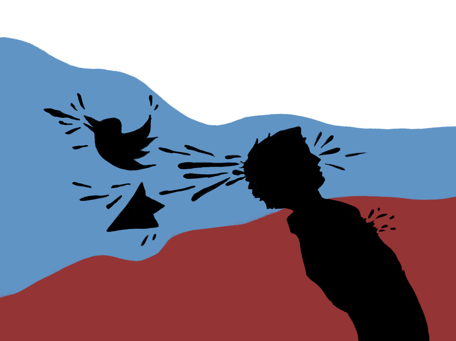 Иллюстрации к статье нарисовала  Дина Тороева / Между орками и «хорошими русскими». Как соцсети убивают низовой российский протест? — Discours.io