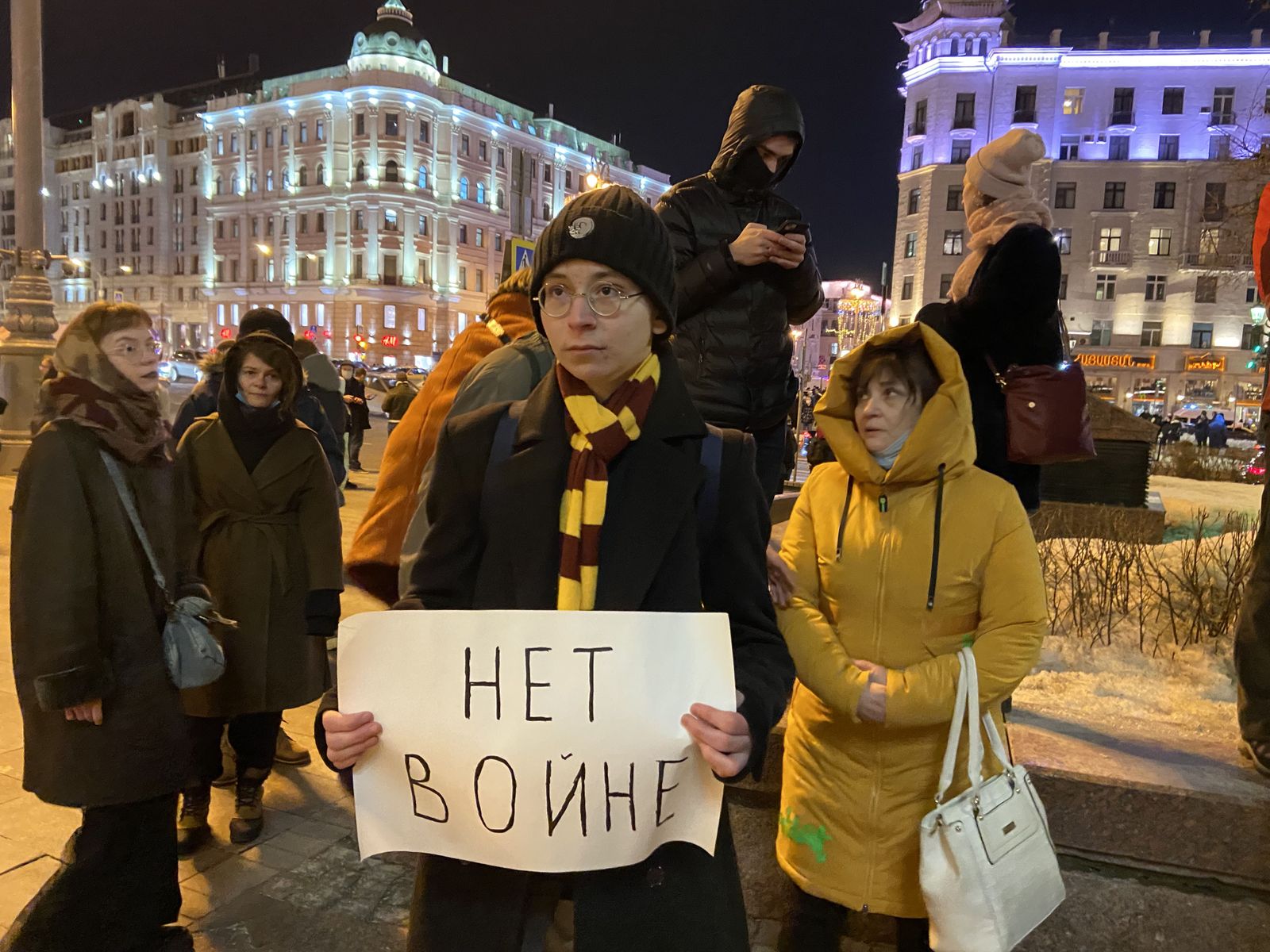 На митинге против войны между Россией и Украиной, Москва / Фото: Костя Сиденко