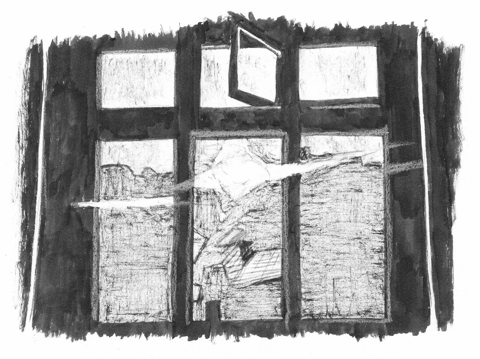 «Вид из окна коммуналки». В статье использованы иллюстрации к книге «Коммуналка на Петроградке» Анастасии Вепревой / Этнография российской коммуналки: поведенческие коды и эмпатия локальных сообществ. Как и зачем наблюдать за соседями? — Discours.io
