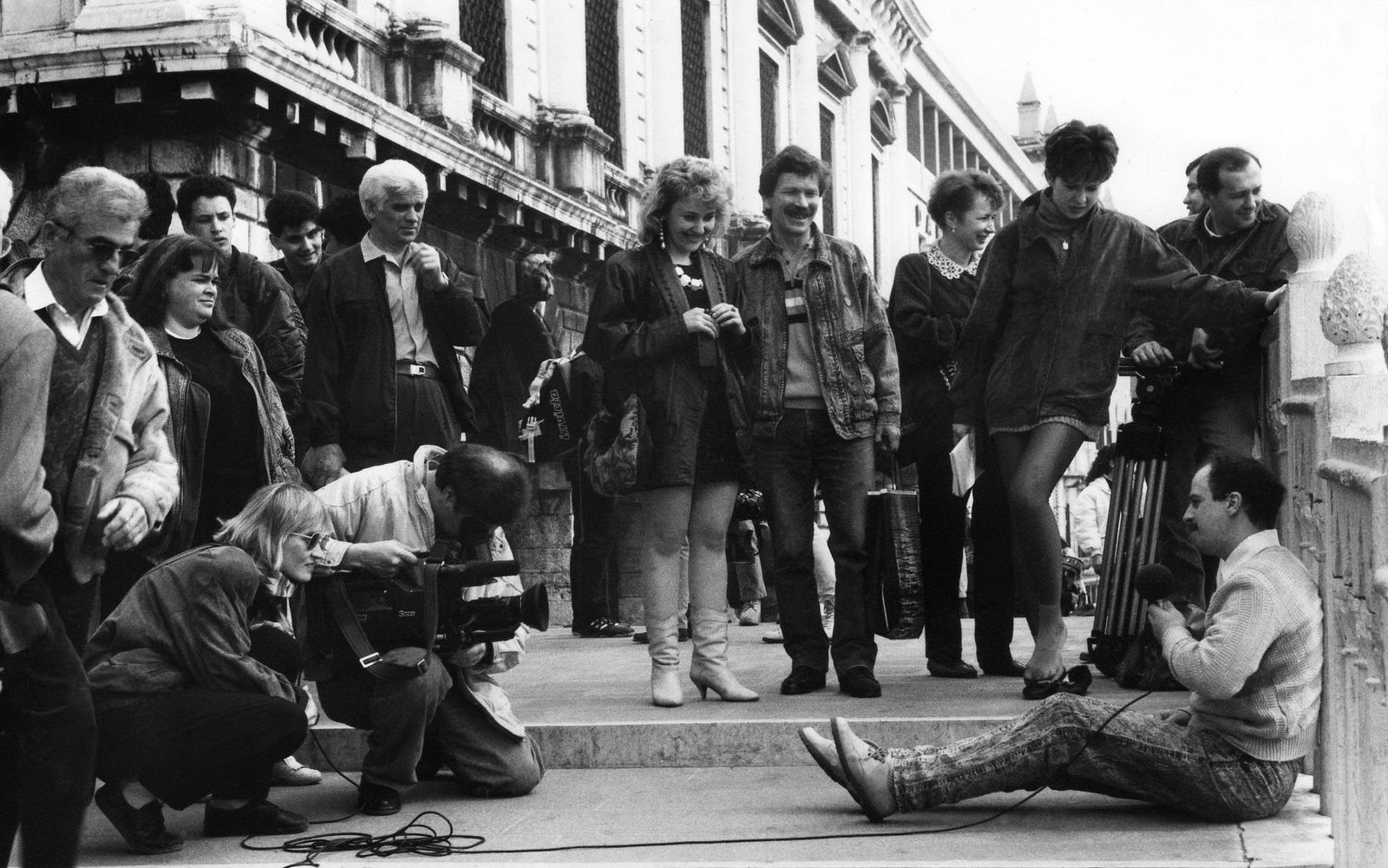 На съемках круизной игры, март 1993 г. / Фото из личного архива Юрия Руднева