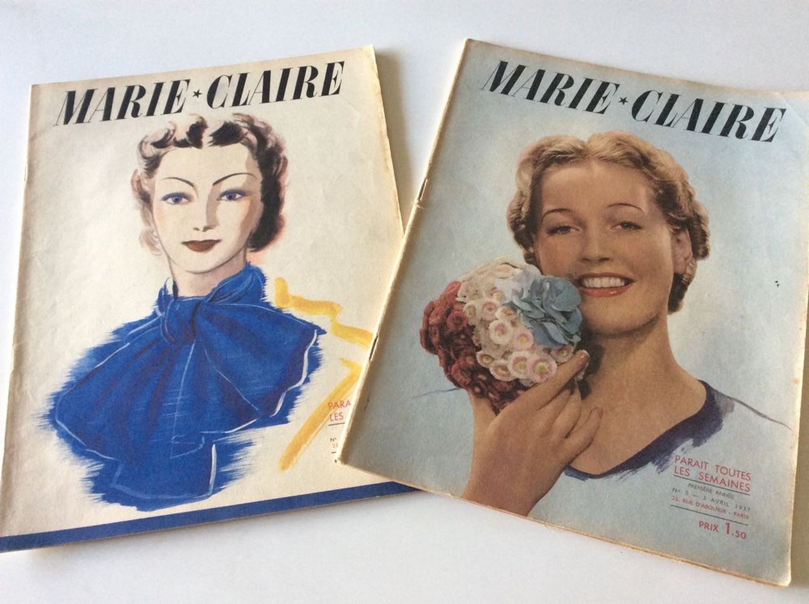 «Именно об этом пишет в 1937 году журнал Marie Claire, рассказывая о том, как чудесным образом окончилась мучительная усталость одинокой работающей женщины, когда она вновь встретила свою первую любовь» / Журналы Marie Claire за 1937 год