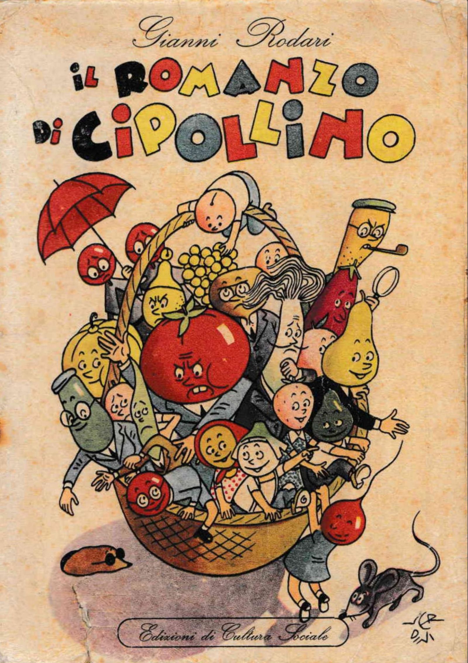 Обложка первой книги «Il romanzo di Cipollino», 1951