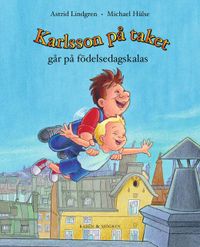 «Карлсон, который живет на крыше». Лучшие иллюстрации к знаменитой сказке Астрид Линдгрен за 80 лет, Обложка книги на немецком с иллюстрацией шведского художника Михаэля Хюльсе — миниатюра