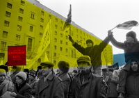 Мирные протесты-1989: люди (на)против стены, Россия. 10 декабря 1989 года, шествие на проспекте Мира, Москва — миниатюра