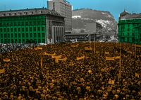 Мирные протесты-1989: люди (на)против стены, Чехословакия. 27 ноября 1989 года, общенациональная забастовка против однопартийности — миниатюра