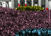 Мирные протесты-1989: люди (на)против стены, Чехословакия. 27 ноября 1989 года, общенациональная забастовка против однопартийности — миниатюра