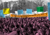 Мирные протесты-1989: люди (на)против стены, Болгария. 18 ноября 1989 года, митинг в поддержку реконструкции площади Александра Невского, София — миниатюра