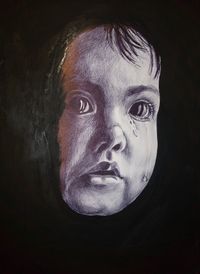 Back to black: тревога, испуг, скорбь и стойкость в гиперреалистичных портретах жителей Украины,  — миниатюра