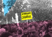 Мирные протесты-1989: люди (на)против стены, Польша . 1 мая 1989 года, Митинг Солидарности, Варшава — миниатюра