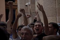 Протесты в Ереване против сдачи Нагорного Карабаха. Фоторепортаж с места событий,  — миниатюра