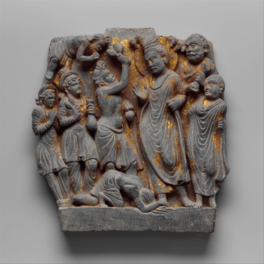 История аскета Мегхи и Будды Дипанкара. II век н. э., Пакистан / The Metropolitan Museum of Art История аскета Мегхи и Будды Дипанкара. II век н. э., Пакистан / The Metropolitan Museum of Art