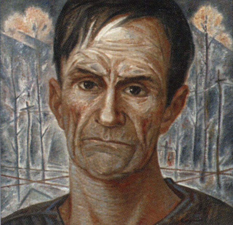 Крыжевский Я. «Портрет В.Шаламова», 1987