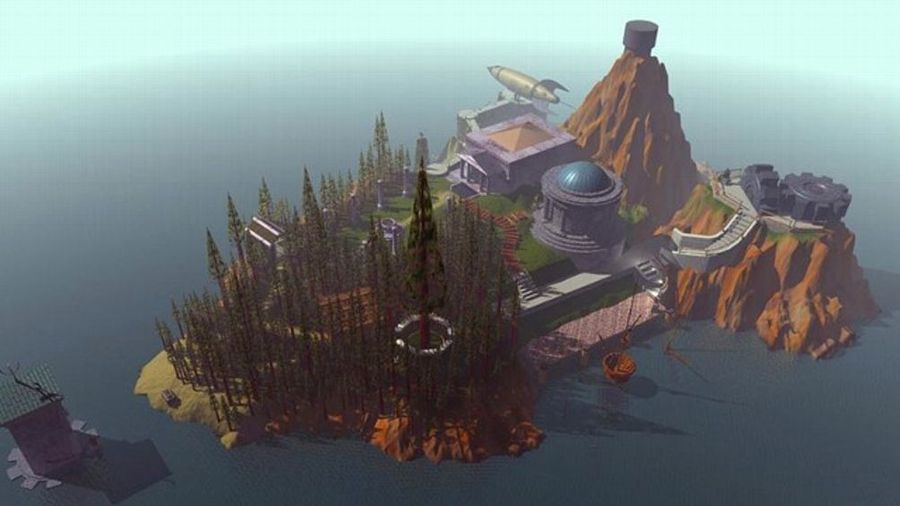 Myst — путешествие по интерактивному миру от первого лица. Игроки взаимодействуют с объектами на экране, щёлкая по ним или перетаскивая их