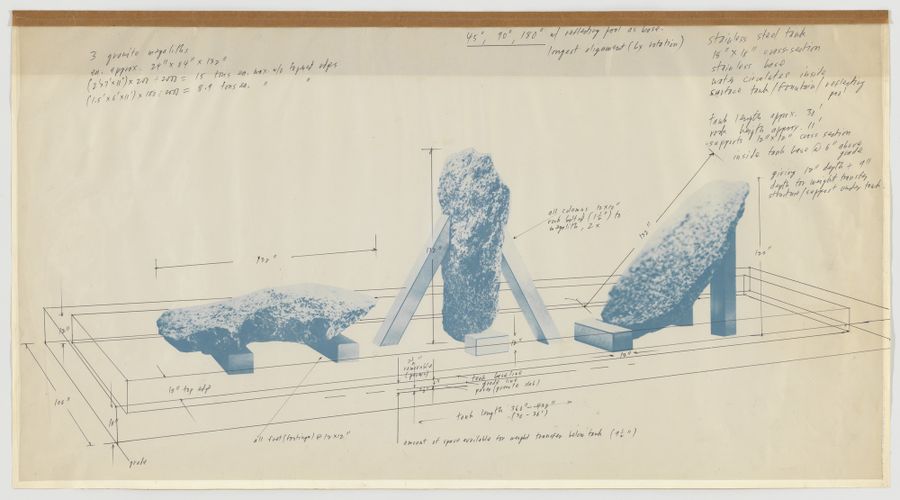 Чертеж проекта «45°, 90°, 180°», ок. 1982 / MoMA