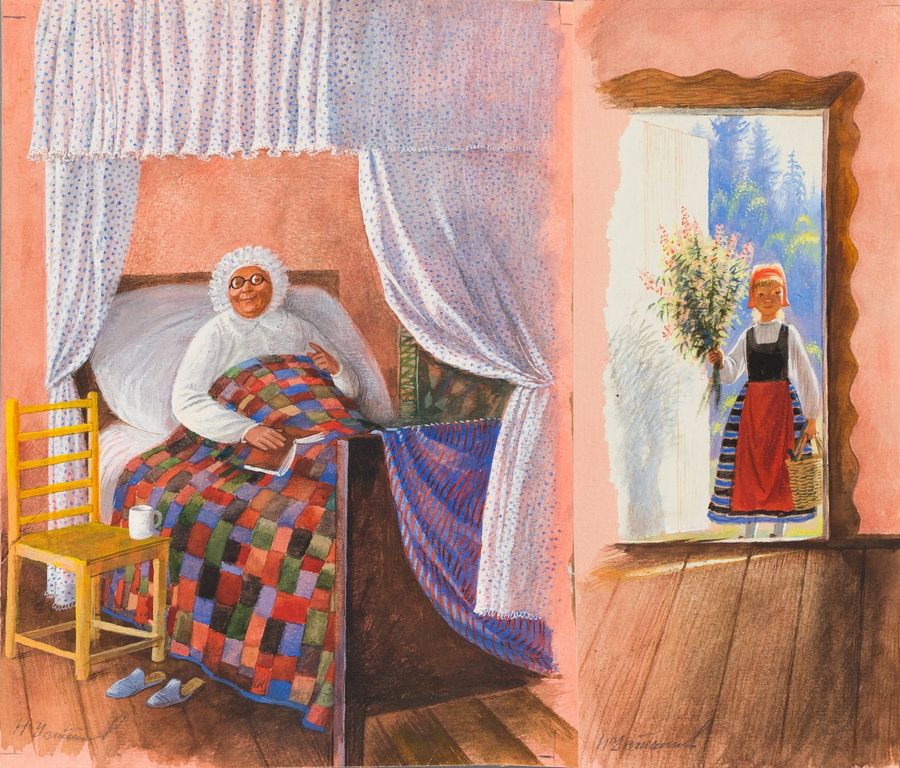 Николай Устинов, 1998бумага, акварель, гуашь, белила