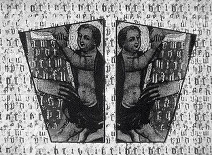 Лера Любин. Историческая память знакомится с компьютерной памятью. 1985. Лера Любин. Историческая память знакомится с компьютерной памятью. 1985.