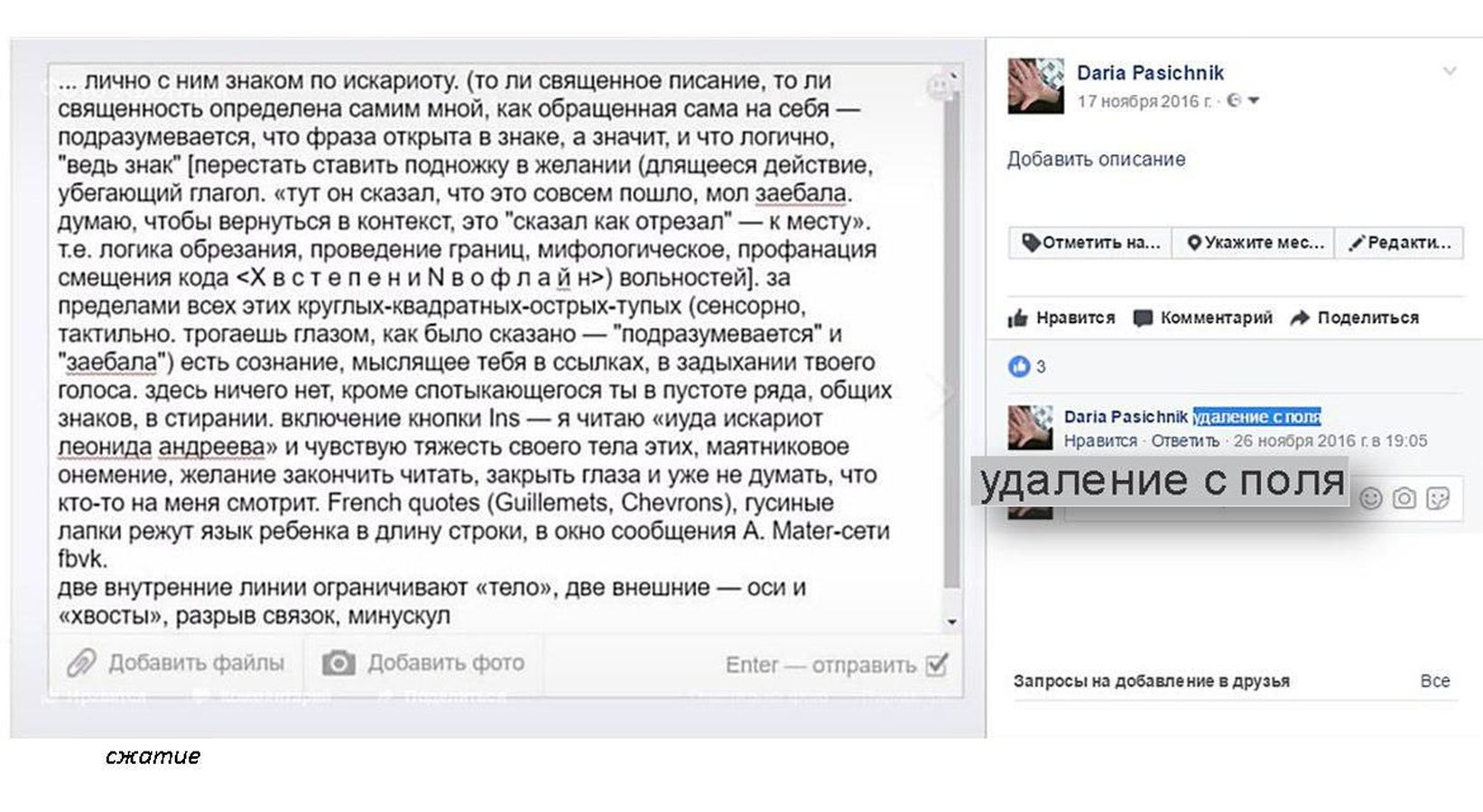 «Рассеивание между_.фрагменты» Дарьи Пасичник «Рассеивание между_.фрагменты» Дарьи Пасичник